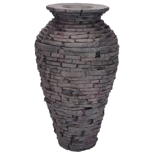 Medium Stacked Slate Urn Fountain